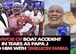 Breaking News: Mr THANKGOD Ikoma, a survival of the infamous boat accident, just got 2 million naira cash donation from Billionaire Prophet Jeremiah Fufeyin (watch videos)